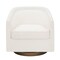 Flash Furniture Dean Club Style Commercial Barrel Accent Armchair, 360 Degree Swivel Metal Base and Sloped Armrests BS-AC22-064-CRM-BCL-GG - alternate 3
