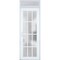 Vdomdoors Front Exterior Prehung FiberGlass Door Frosted Glass / Manux 8312 White Silk / Transom Window / Off MANUX8312EXD-WS-W36 x H80+14-RH - alternate 3