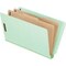 Pendaflex FOLDER, CLSF, ET, 2DIV, LGL, LGN, 10PK 23324 - alternate 2