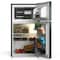 Tcl 3.1 Cu. Ft. Compact Double-Door Mini Refrigerator, Black TRM31D4AB - alternate 2