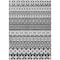 Homeroots 5' X 8' Black Gray And Ivory Quatrefoil Washable Indoor Outdoor Area Rug 583199 - alternate 5