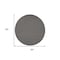 Homeroots 8' Charcoal Round Power Loom Area Rug 522501 - alternate 2
