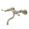 Kingston Brass Double-Handle Wall Mount Bathroom Faucet, Brushed Nickel KS2118BL - alternate 1