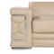 Homeroots 73in Cream and Silver Leather Reclining Loveseat 720503 - alternate 5