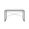 Homeroots 47" Antiqued White and Black Writing Desk 491460 - alternate 1