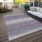 Homeroots 5' X 8' Lavender And Ivory Abstract Washable Indoor Outdoor Area Rug 599983 - alternate 5