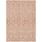 Homeroots 3' X 5' Coral And Ivory Damask Washable Indoor Outdoor Area Rug 595127 - alternate 3