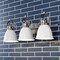 Jonathan Y Phineas 25.5" 3-Light Adjustable Farmhouse Bohemian Iron LED Vanity Light, White/Nickel JYL1116B - alternate 2
