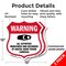 Signmission Video Surveillance Shield Sign Warning A, 12 inch X 12 inch, Plastic Sign, 2PK SHI-P-2PACK-12-474 - alternate 4