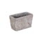 Homeroots 9in Gray Speckle Glaze Cement Indoor Outdoor Rectangular Pot Planter 487894 - alternate 3