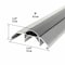 M-D Building Products 3-3/4 in. x 1-1/8 in. x 36 in. Silver Aluminum and Vinyl Heavy-Duty High-Profile Threshold 08029 - alternate 2
