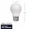 Bulbrite LED Filament PK of (4) 7 W Dimmable A15 Light Bulb with Milky Glass Finish and E26 Base, 2700K 861635 - alternate 5