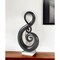 Homeroots 12" Black and White Murano Glass Modern Abstract Tabletop Sculpture 376105 - alternate 2