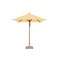 Bambrella 7' Square Bamboo Market Umbrella w/1.5" Pole Diameter-Harvest Wheat Canopy 2.1m SQ-L-HW - alternate 1