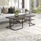 Homeroots 45" Black Steel Coffee Table With Shelf 520930 - alternate 2