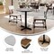 Flash Furniture 31.25" RD Tabletop, Seamless Surface Technology, Gray Faux Concrete, 22x22 Black Table Height X-Base ST-RD31-CMGY-T2222-GG - alternate 5