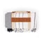 Picnic Time Family Of Brands Montecito Picnic Blanket with Harness, White & Blue Stripe 639-00-107-000-0 - alternate 4
