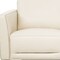 Homeroots 83" Cream Leather Sofa With Black Legs 491286 - alternate 3