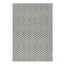 Homeroots 6' X 9' Black and White Geometric Distressed Indoor Outdoor Area Rug 558811 - alternate 1