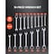 Vevor Combination Wrench Set 30 PCS SAE 1/4" to 1", Metric 8mm to 24mm Organizer Rack, 30PK J0030H - alternate 2