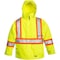 Viking 3-in-1 Tri-Zone Rain Jacket, 300 Denier Polyester/PVC, Class 3 Type R, Yellow/Green, M 6400JG-M - alternate 1