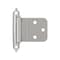 Amerock 3/8in 10 mm Inset Self-Closing, Face Mount Polished Chrome Hinge - 1 Pair BPR342826 - alternate 1