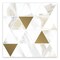 Apollo Tile 10x11 in. Matte White, Gold Porcelain Mosaic Triangle Wall and Floor Tile 8.58 sq ft/case, 11PK COS88BOMOSA - alternate 1