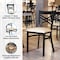 Flash Furniture HERCULES Black  inX in Back Metal Restaurant Chair - Tan Vinyl Seat XU-6FOBXBK-TNV-GG - alternate 4