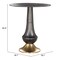 Homeroots 21" Black And Gold Aluminum Round Pedestal End Table 556526 - alternate 5