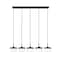 Z-Lite Renaud Matte Black 5 Light Linear Chandelier 827P6-5L-MB-LED - alternate 4