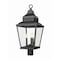Z-Lite Raphael Sand Black 3 Light Outdoor Post Mount Fixture 5029PHBR-BK - alternate 1