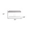 Homeroots Desk In Gray Oak Veneer With Stainless Steel Base 320757 - alternate 5