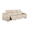 Homeroots 103" Beige Italian Leather Reclining USB Sofa 632895 - alternate 4