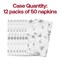 Smarty Had A Party White with Silver Paint Splatter Paper Dinner Napkins 600 Napkins, 600PK 2192-CASE - alternate 3