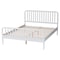 Baxton Studio Lucera Mid-Century White Full Size Bobbin Bed 257-14015-ZORO - alternate 3