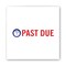 Accu-Stamp2 Stamp, Red/Blue, Past Due, 1-5/8"x1/2" 035543 - alternate 3