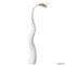 Uniquewise 51in Tall Animal Horn Shape Floor Vase: Elegant Ceramic White Accent for Entryway, Dining, or QI004040.W.M - alternate 4