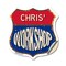 Signmission Chris's Workshop, 12 Inch X 12 Inch, Vinyl Decal SHI-D-12-489-CHRIS - alternate 1