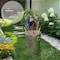 Gardenised Galvanized Steel 15 Gallon Durable Weather-Resistant Trash Can with Lid and Handles QI004753 - alternate 3