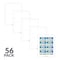C-Line Products 3-1/2" x 2-1/4" White Replacement Name Badge Insert Sheets for Laser/Inkjet Printers, 56/PK, 5PK/BX 92423-BX - alternate 1