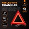 Xpose Safety 18 Sets Warning Triangle DOT Approved 3PK, Reflective Warning Road Safety Triangle Kit, 18PK WTR-3-18-X - alternate 2