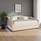 Homeroots Beige Tufted Boucle Twin Day Bed With LED Lighting And Trundle And USB 590302 - alternate 5