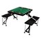 Picnic Time Family Of Brands Iowa Hawkeyes - Football Field - Picnic Table Portable Folding Table, Black 811-00-175-225-0 - alternate 1