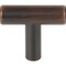 Hardware Resources Elements Naples 1-9/16'' Length Dark Brushed Bronze Bar Knob 40DBB - alternate 2
