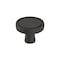 Amerock Destine 1-3/8 in 35 mm Diameter Matte Black Cabinet Knob BP36857FB - alternate 1