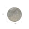 Homeroots 8' Taupe Beige And Ivory Round Abstract Washable Indoor Outdoor Area Rug 577837 - alternate 4