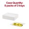 Smarty Had A Party 11" x 16" White Rectangular with Groove Rim Plastic Serving Trays (24 Trays), 24PK 7914-CASE - alternate 4