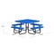 Leisure Craft Square Portable Picnic Table, Blue, 46 in L T46SQP-BLUE - alternate 5