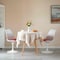 Fabulaxe Mid-Century Modern White Tulip Side Chair with Red Cushioned Seat - Stylish and QI004628.RD.2 - alternate 6