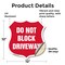 Signmission Driveway Shield Sign Do Not Block Drivew, 12 Inch X 12 Inch, Vinyl Decal SHI-D-12-378 - alternate 3